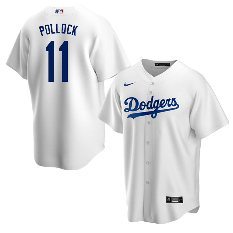 Nike Men #11 A.J. Pollock Los Angeles Dodgers Baseball Jerseys Sale-White